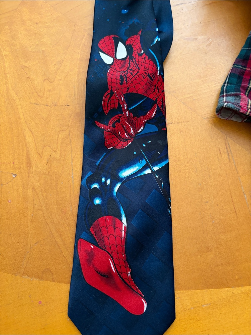 Marvel Spider-Man Logo Tie - Red, Yellow & Navy